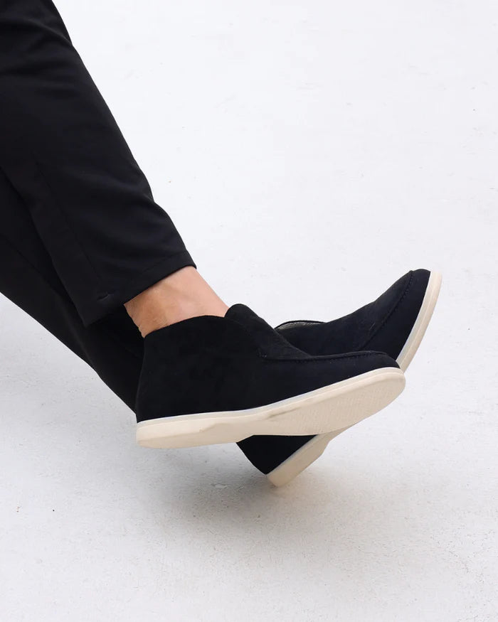 Suede Chukka Loafers - Sterling Weave