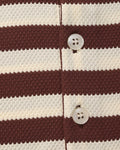 Striped Piqué Polo Shirt - Sterling Weave