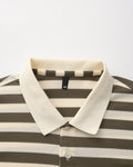 Striped Piqué Polo Shirt - Sterling Weave