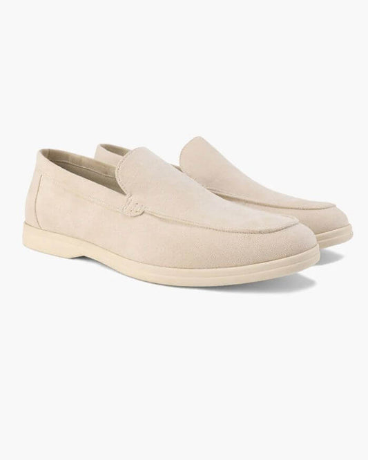 Artisan Suede Loafers - Sterling Weave