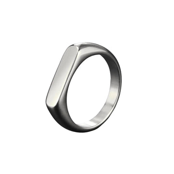 The Sovereign Signet Ring - Sterling Weave