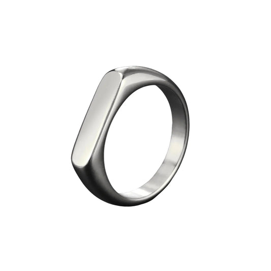 The Sovereign Signet Ring - Sterling Weave