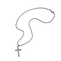 The Lumina Cross Pendant Necklace - Sterling Weave