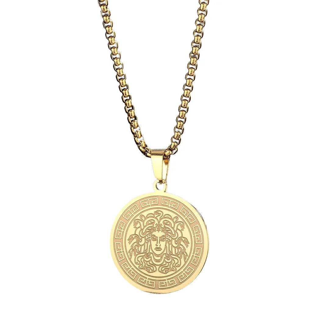 The Medusa Sovereign Pendant Necklace - Sterling Weave