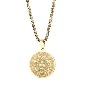 The Medusa Sovereign Pendant Necklace - Sterling Weave