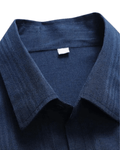 Textured Cotton-Linen Shirt - Sterling Weave
