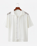 Open Knit Resort Shirt - Sterling Weave