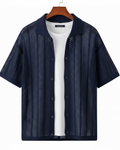 Open Knit Resort Shirt - Sterling Weave