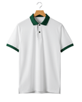 Contrast Rib Collar Polo - Sterling Weave