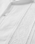 Textured Cuban Collar Shirt - Sterling Weave