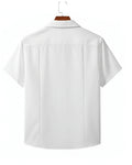 Textured Cuban Collar Shirt - Sterling Weave