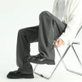 Tailored Relaxed Fit Trousers - Sterling Weave