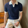 Textured Knit Polo - Sterling Weave
