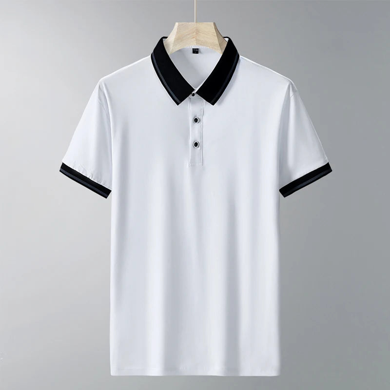 Classic Tipped Polo Shirt - Sterling Weave