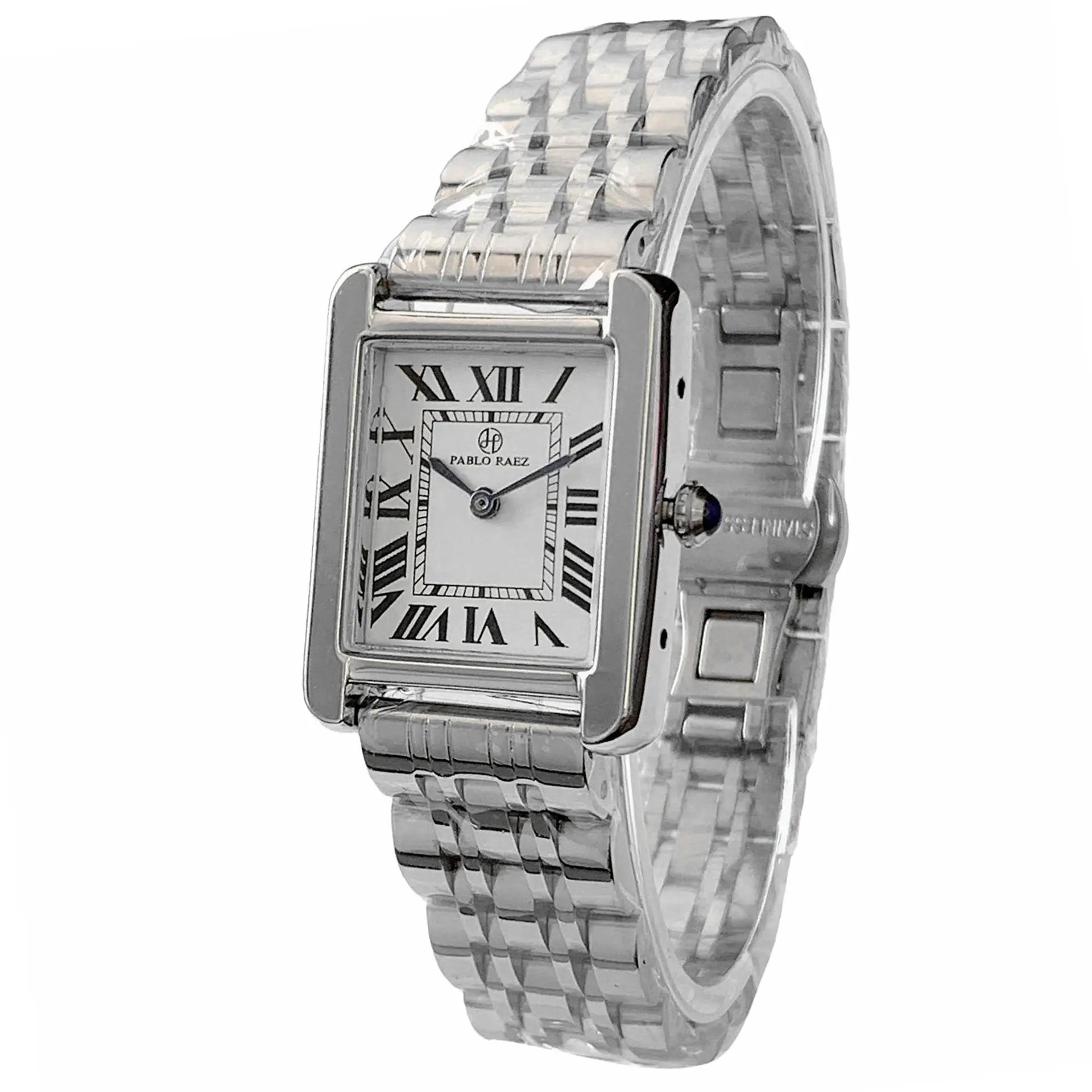 The Mayfair Tank Watch - Sterling Weave