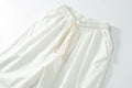 Linen Blend Drawstring Shorts - Sterling Weave