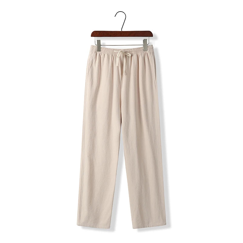 Linen Blend Drawstring (Slim fit) - Sterling Weave