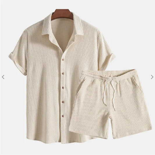 Ribbed Cotton Summer Set - Sterling Weave