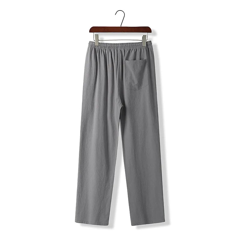 Linen Blend Drawstring (Slim fit) - Sterling Weave