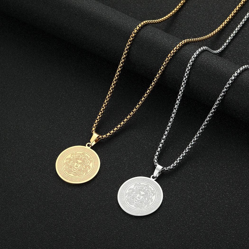 The Medusa Sovereign Pendant Necklace - Sterling Weave