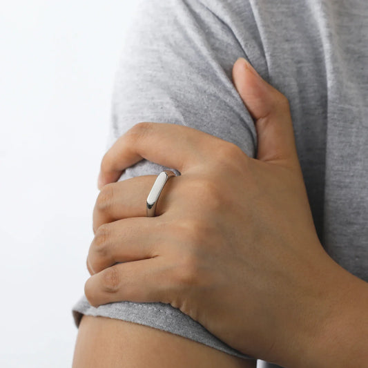 The Sovereign Signet Ring - Sterling Weave