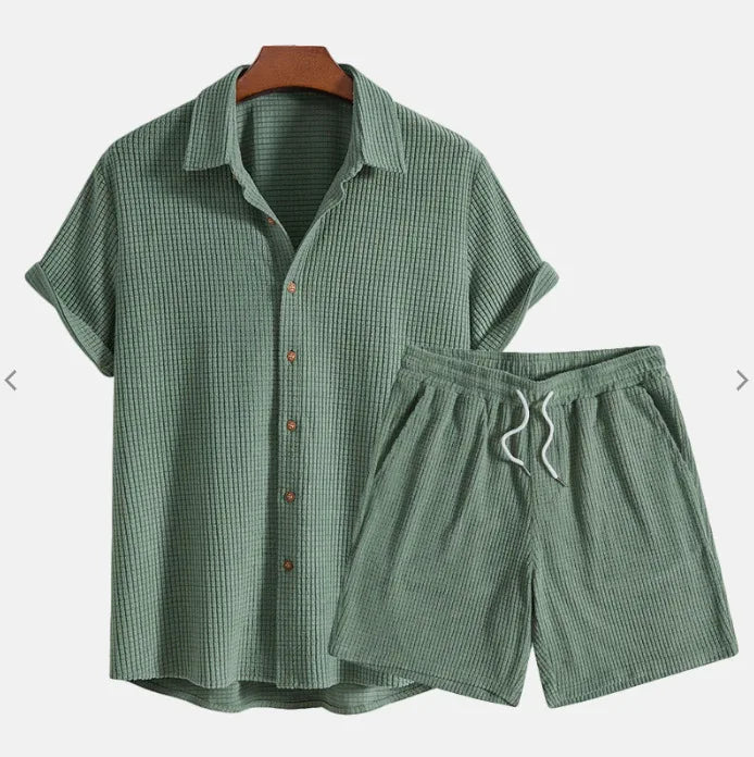 Ribbed Cotton Summer Set - Sterling Weave