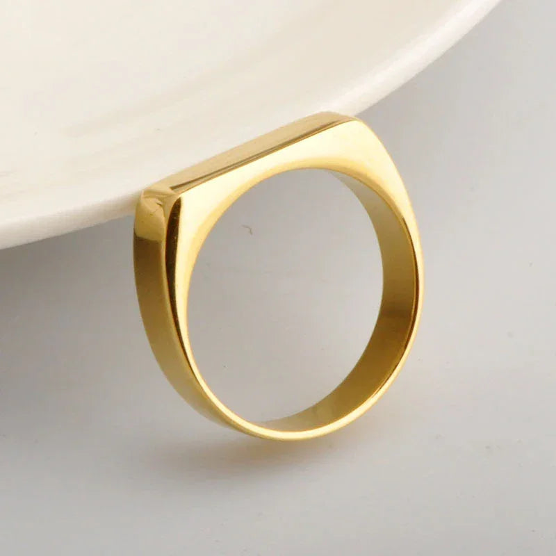 The Apex Bar Ring - Sterling Weave