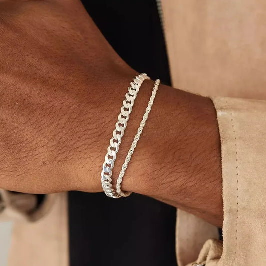 The Duo Chain Set - Sterling Weave