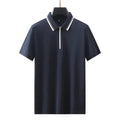 Zenith Zip Polo - Sterling Weave
