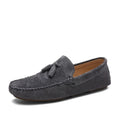 Suede Tassel Driving Loafers - Sterling Weave