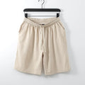 Linen Blend Drawstring Shorts - Sterling Weave