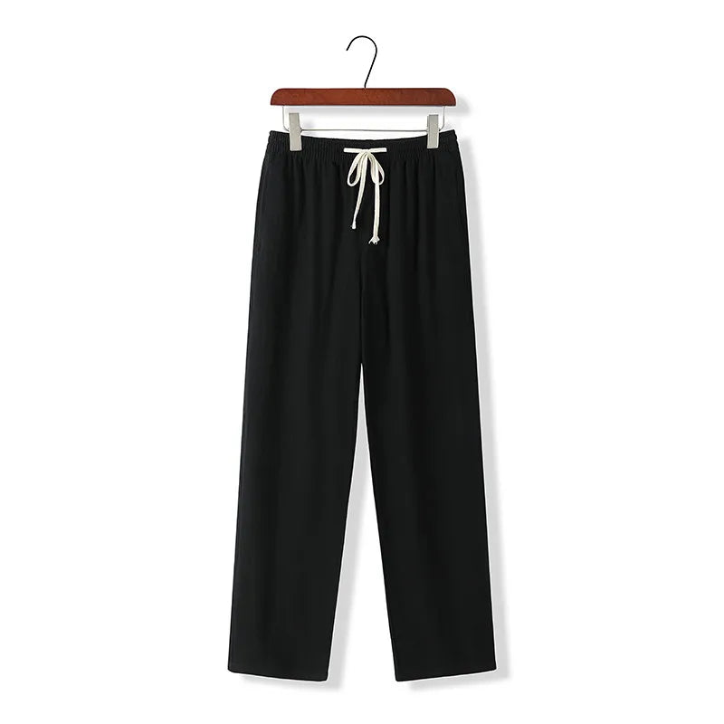 Linen Blend Drawstring (Slim fit) - Sterling Weave