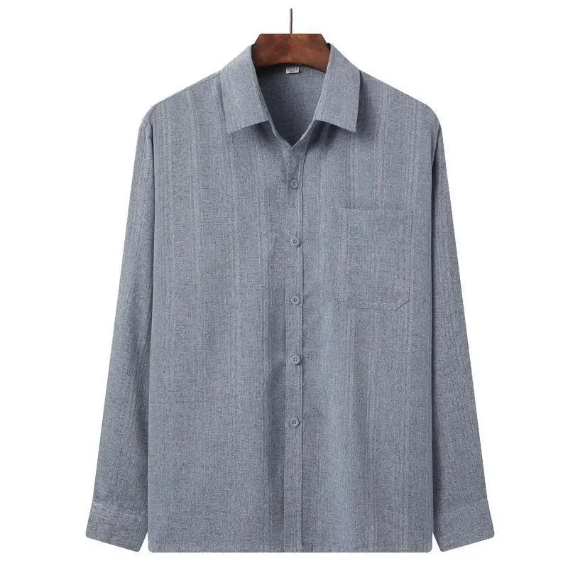 Textured Cotton-Linen Shirt - Sterling Weave