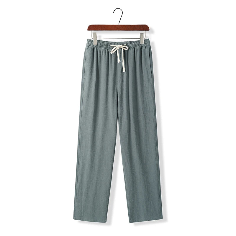 Linen Blend Drawstring (Slim fit) - Sterling Weave