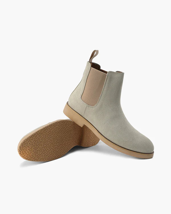 Classic Suede Chelsea Boots - Sterling Weave