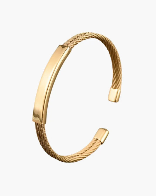 The Meridian Cable Cuff - Sterling Weave