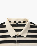 Striped Piqué Polo Shirt - Sterling Weave