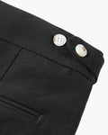 Tailored Pleated Shorts - Sterling Weave