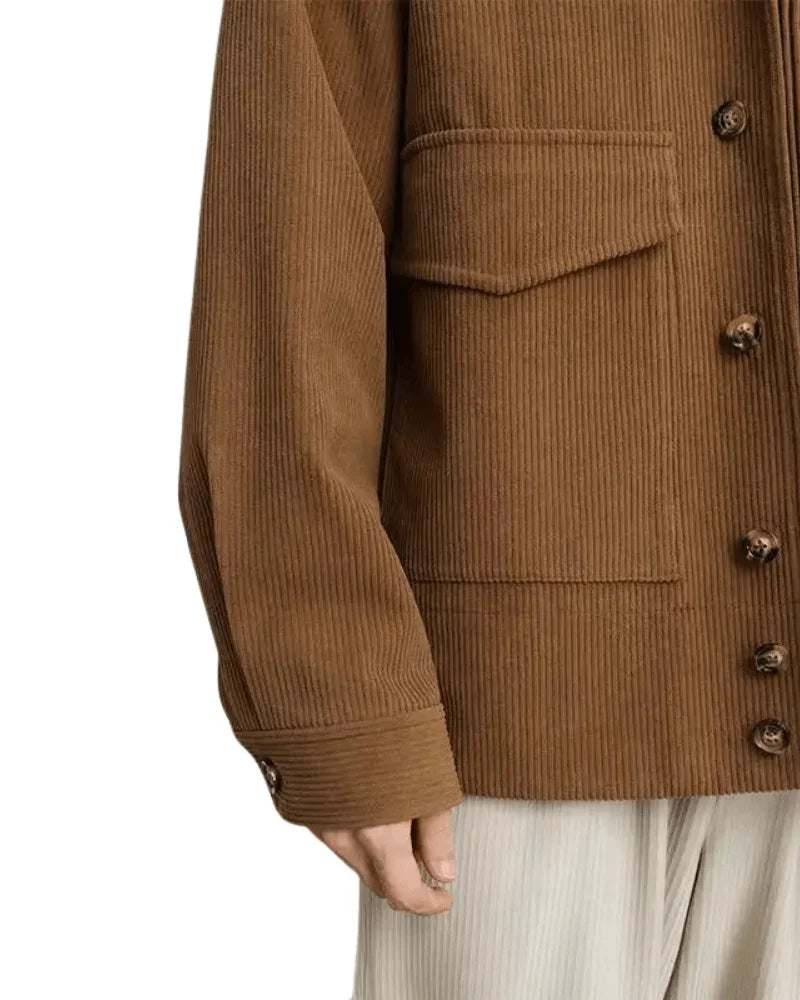 Modern Corduroy Overshirt Jacket - Sterling Weave