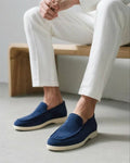 Artisan Suede Loafers - Sterling Weave