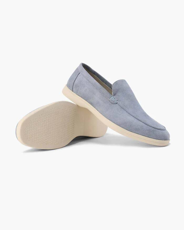 Artisan Suede Loafers - Sterling Weave