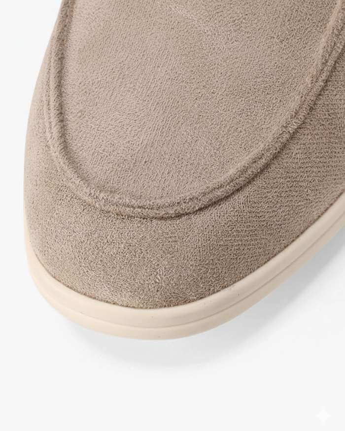 Artisan Suede Loafers - Sterling Weave