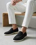 Artisan Suede Loafers - Sterling Weave