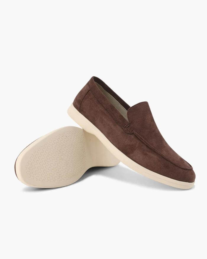 Artisan Suede Loafers - Sterling Weave