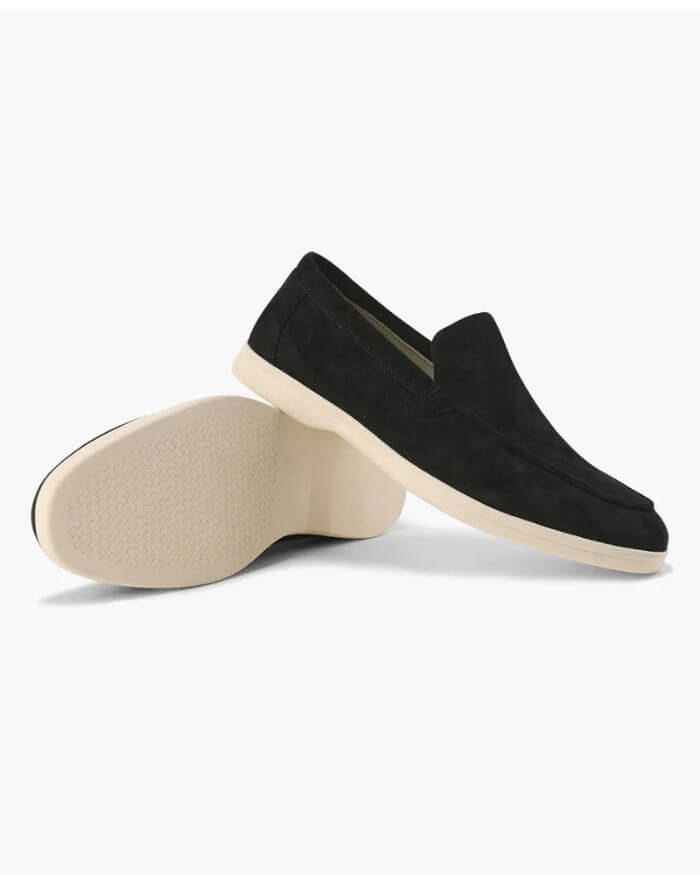Artisan Suede Loafers - Sterling Weave
