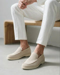 Artisan Suede Loafers - Sterling Weave