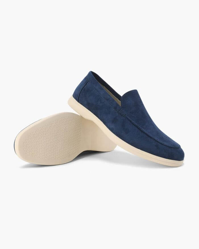 Artisan Suede Loafers - Sterling Weave
