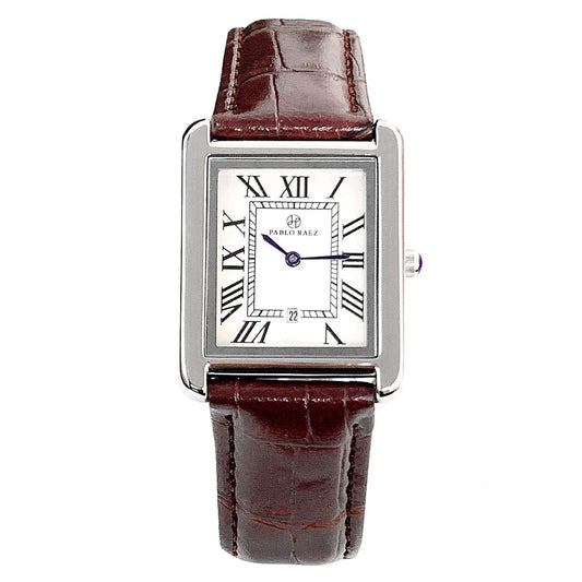 The Mayfair Tank Watch - Sterling Weave