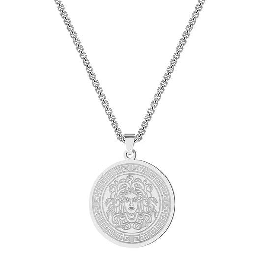 The Medusa Sovereign Pendant Necklace - Sterling Weave