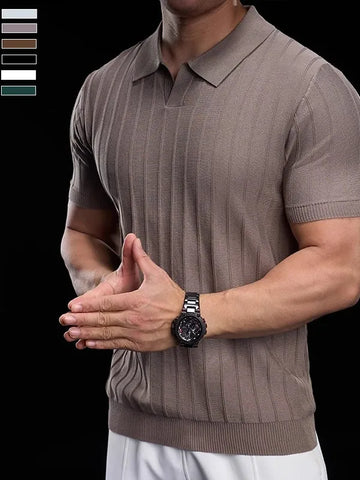 Men's Running Training Fitn Knitted ort Sve T-irt Summer New Sle High Elastici  Color Top Urban Faion